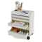 Medical Carts with Wheels and 5 Drawers, 13"D x 24.5"W x 29"H - Stainless Steel Top