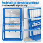 3-Bay Vertical Bar Storage Rack - 84" High Industrial Organizer