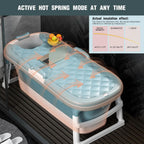 54" Portable Foldable Bathtub - Hot & Ice Bath Spa Barrel