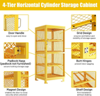 8-Cylinder Propane Tank Storage Cage, 30" L x 30" W x 71.7" H, Lockable Steel Cabinet